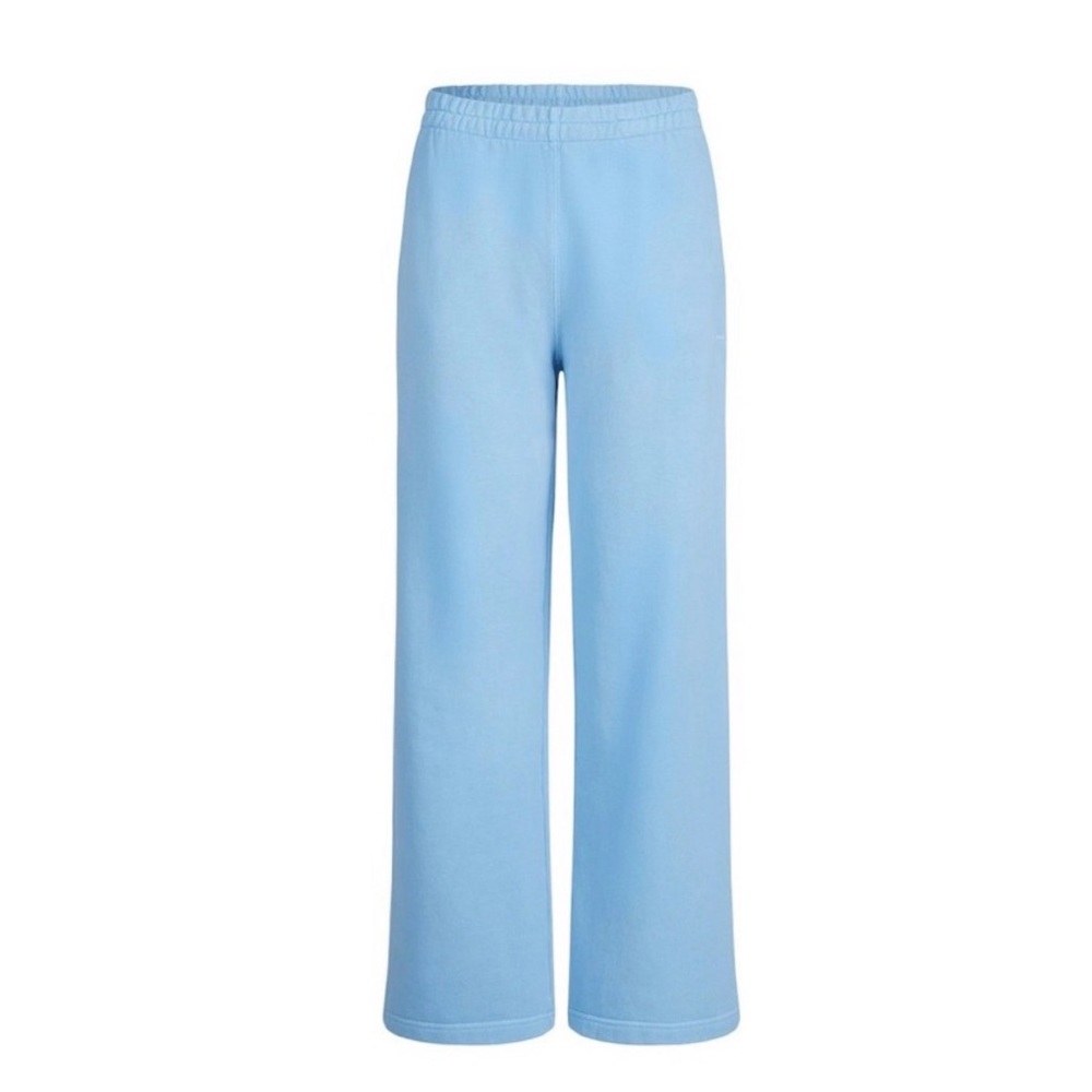 SKIMS Light Blue Wide-Leg Track Pants - Picture 4 of 5